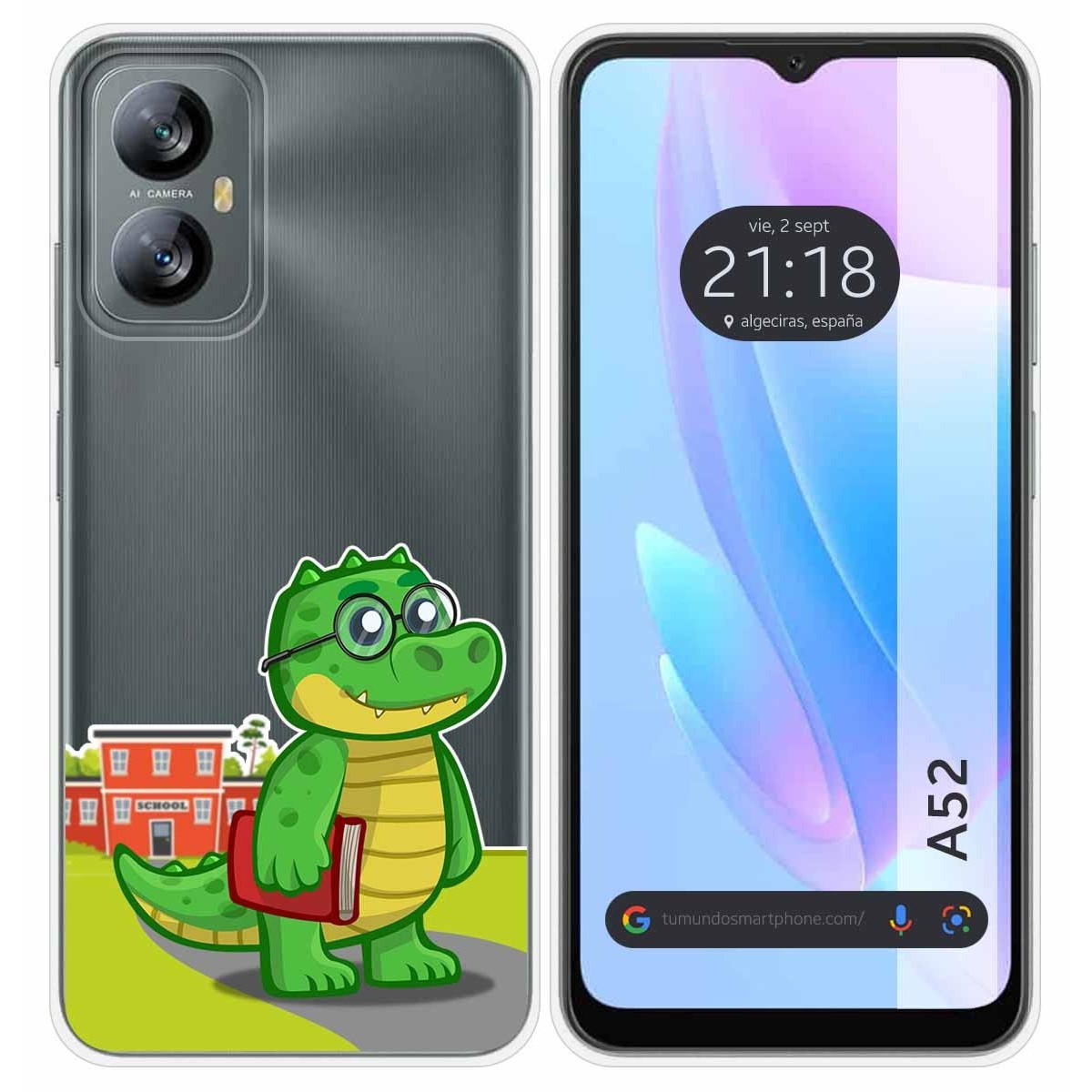 Funda Silicona Transparente para Blackview A52 diseño Coco Dibujos