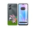 Funda Silicona Transparente para Blackview A52 diseño Conejo Dibujos
