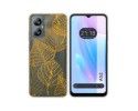 Funda Silicona Transparente para Blackview A52 diseño Hojas Dibujos