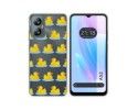 Funda Silicona Transparente para Blackview A52 diseño Pato Dibujos