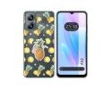 Funda Silicona Transparente para Blackview A52 diseño Piña Dibujos