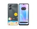 Funda Silicona Transparente para Blackview A52 diseño Playa Dibujos