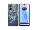 Funda Silicona Transparente para Blackview A52 diseño Plumas Dibujos
