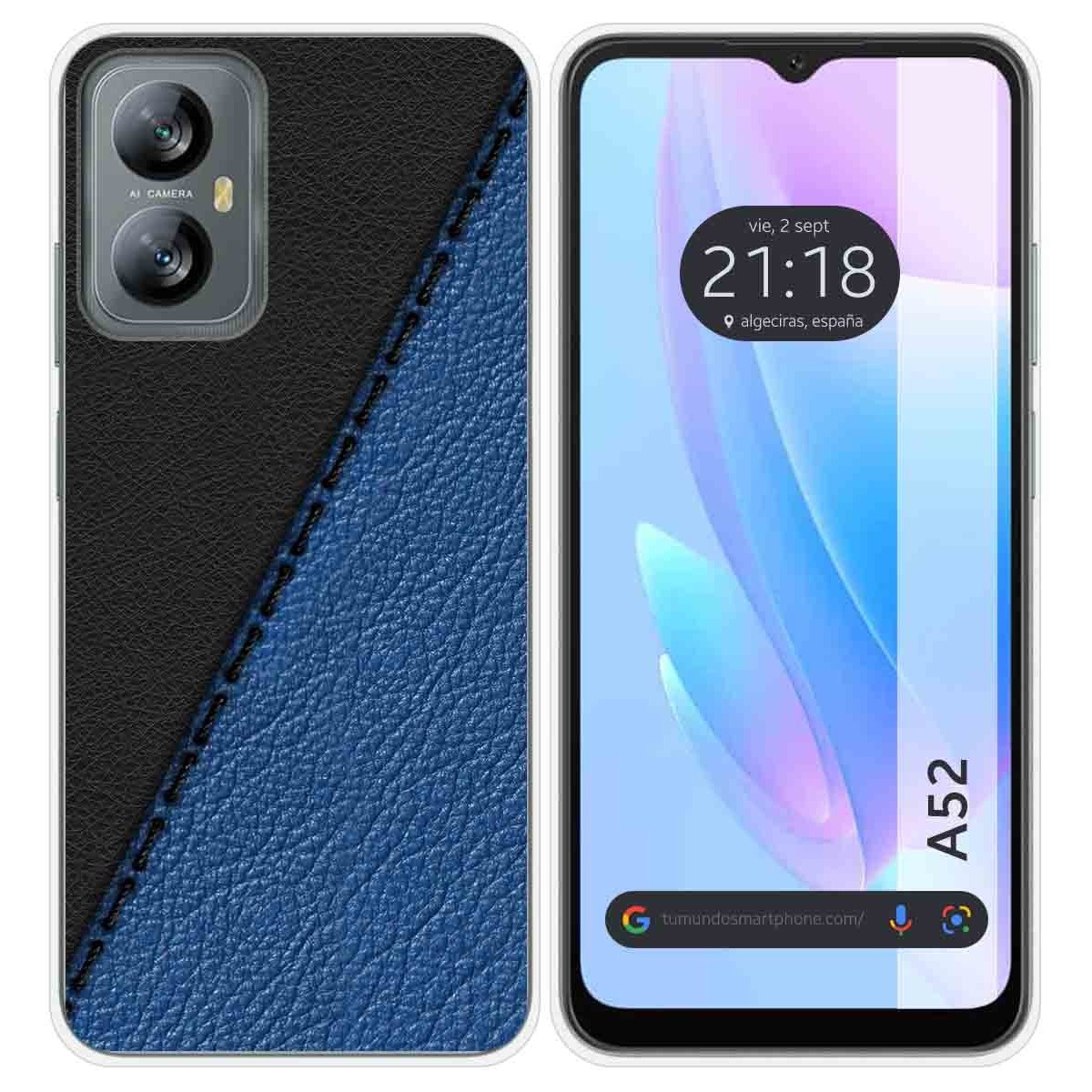 Funda Silicona para Blackview A52 diseño Cuero 02 Dibujos
