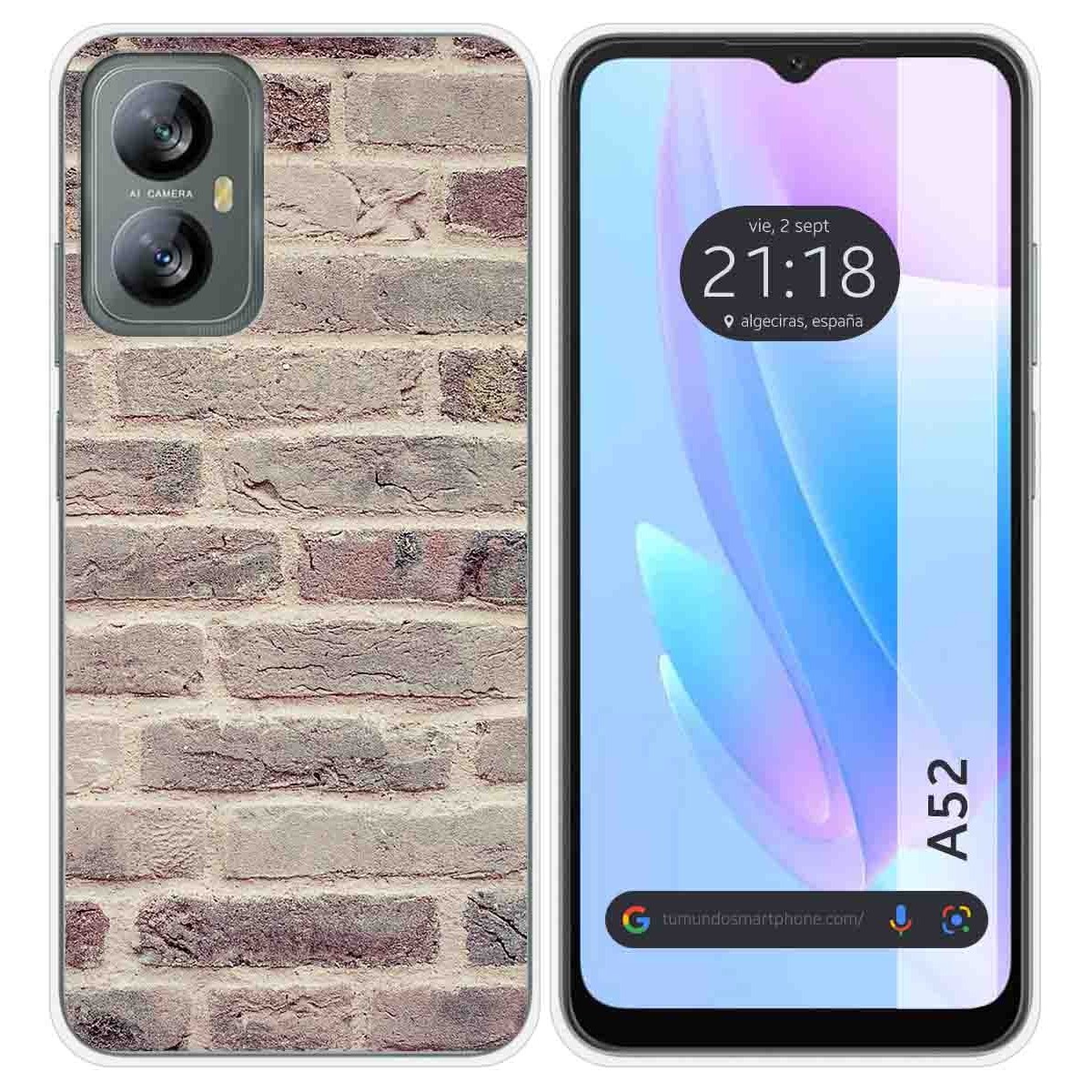 Funda Silicona para Blackview A52 diseño Ladrillo 01 Dibujos