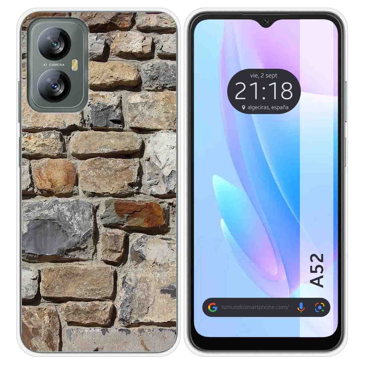 Funda Silicona para Blackview A52 diseño Ladrillo 03 Dibujos