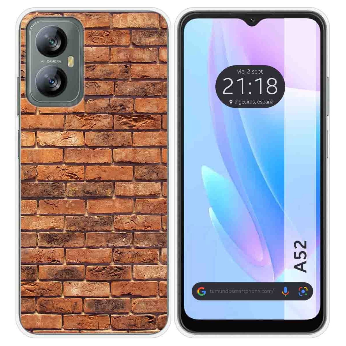 Funda Silicona para Blackview A52 diseño Ladrillo 04 Dibujos