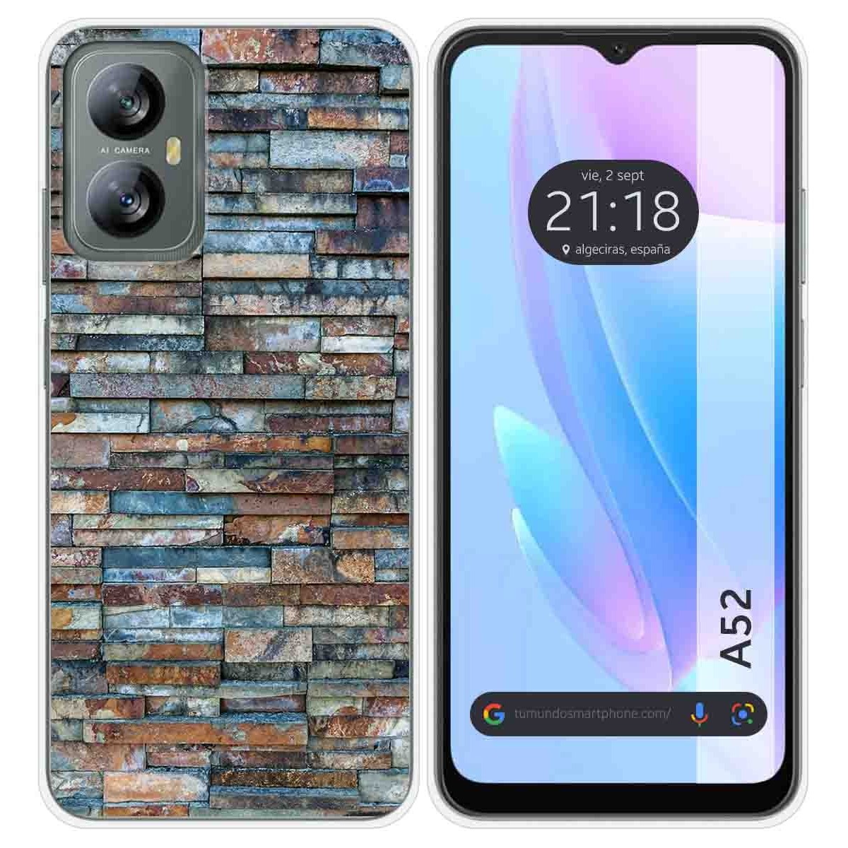 Funda Silicona para Blackview A52 diseño Ladrillo 05 Dibujos