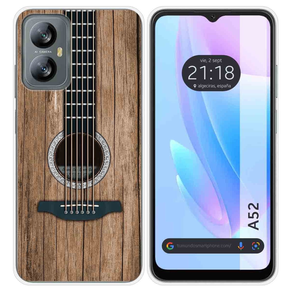 Funda Silicona para Blackview A52 diseño Madera 11 Dibujos