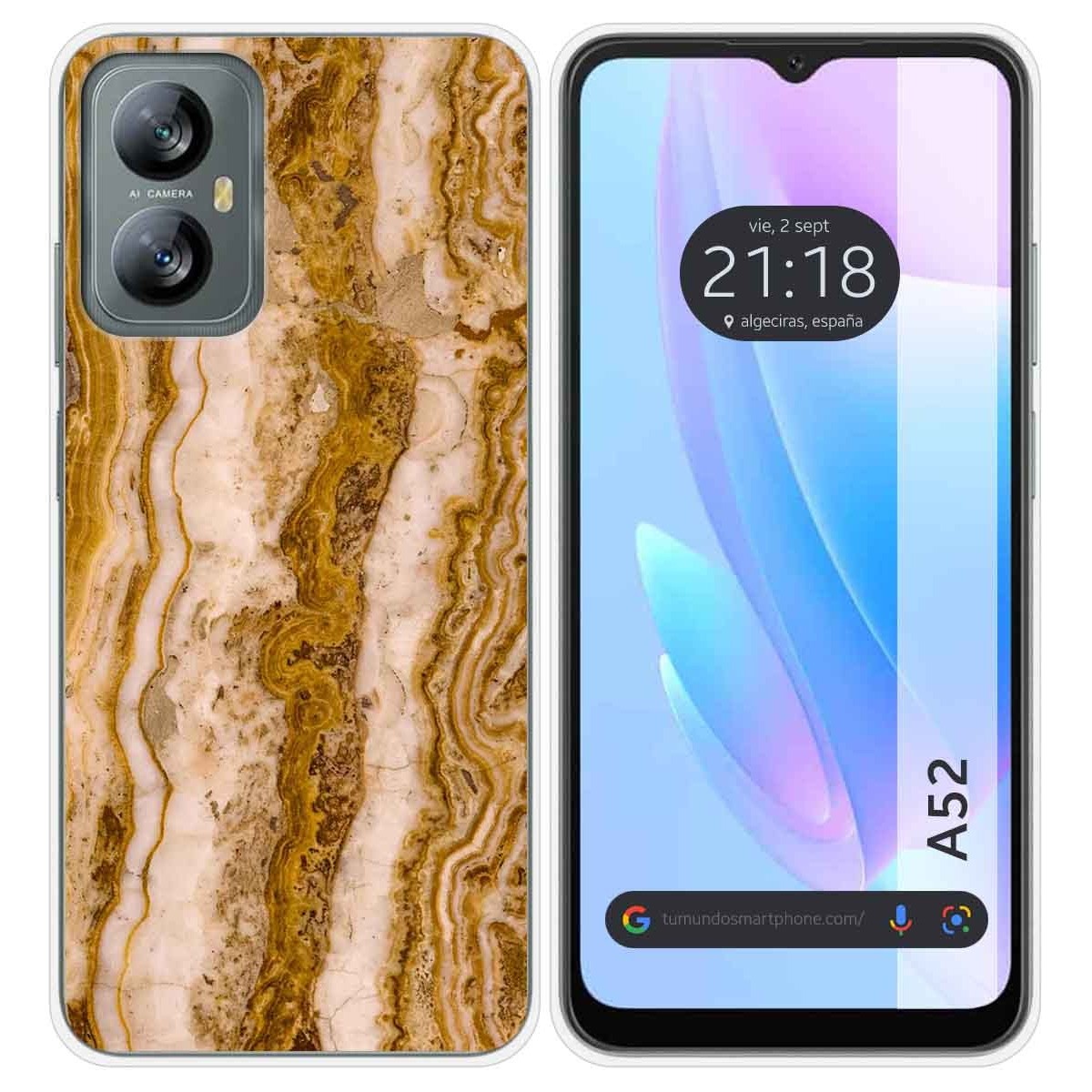 Funda Silicona para Blackview A52 diseño Mármol 10 Dibujos