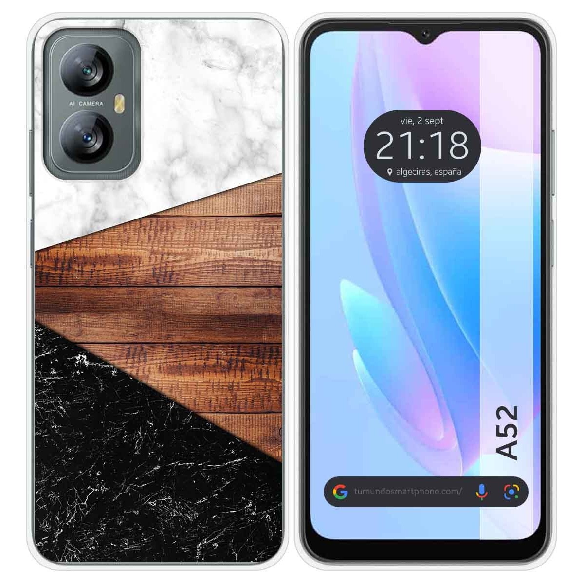 Funda Silicona para Blackview A52 diseño Mármol 11 Dibujos