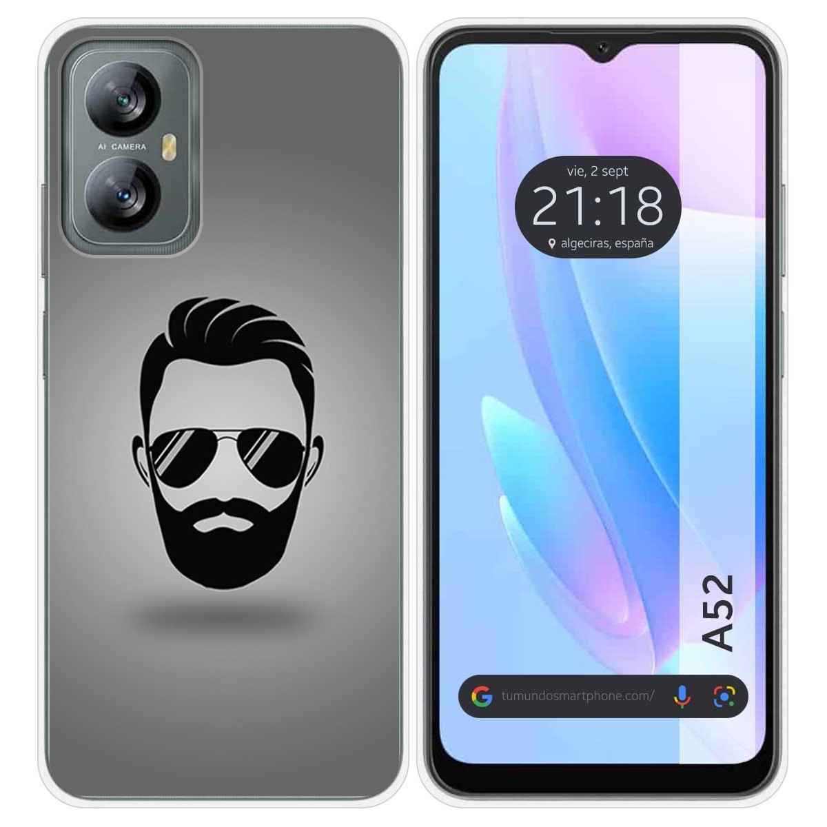 Funda Silicona para Blackview A52 diseño Barba Dibujos