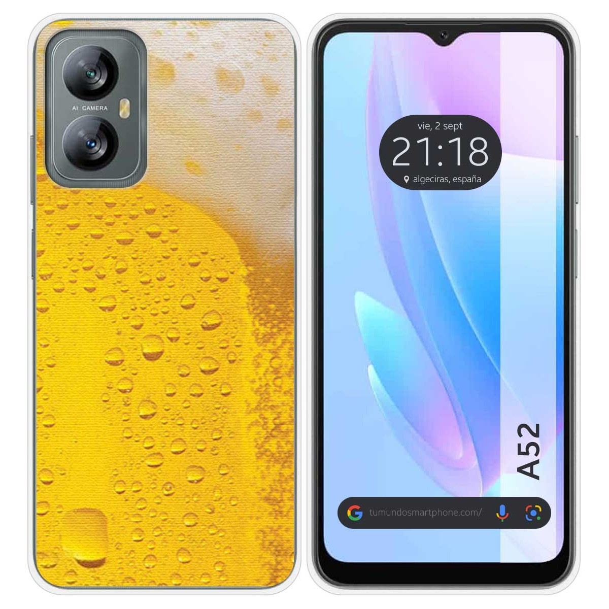 Funda Silicona para Blackview A52 diseño Cerveza Dibujos