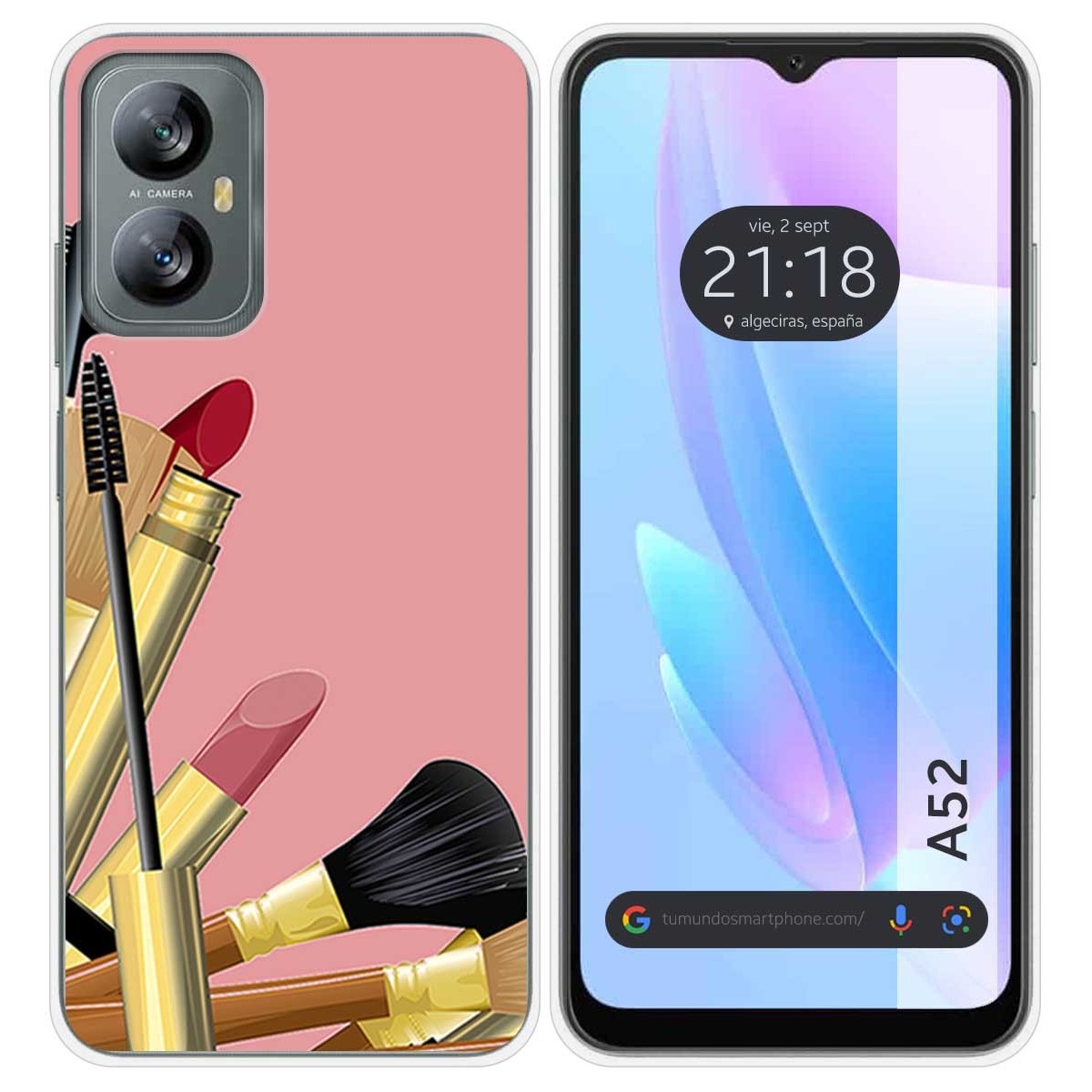 Funda Silicona para Blackview A52 diseño Brochas Dibujos