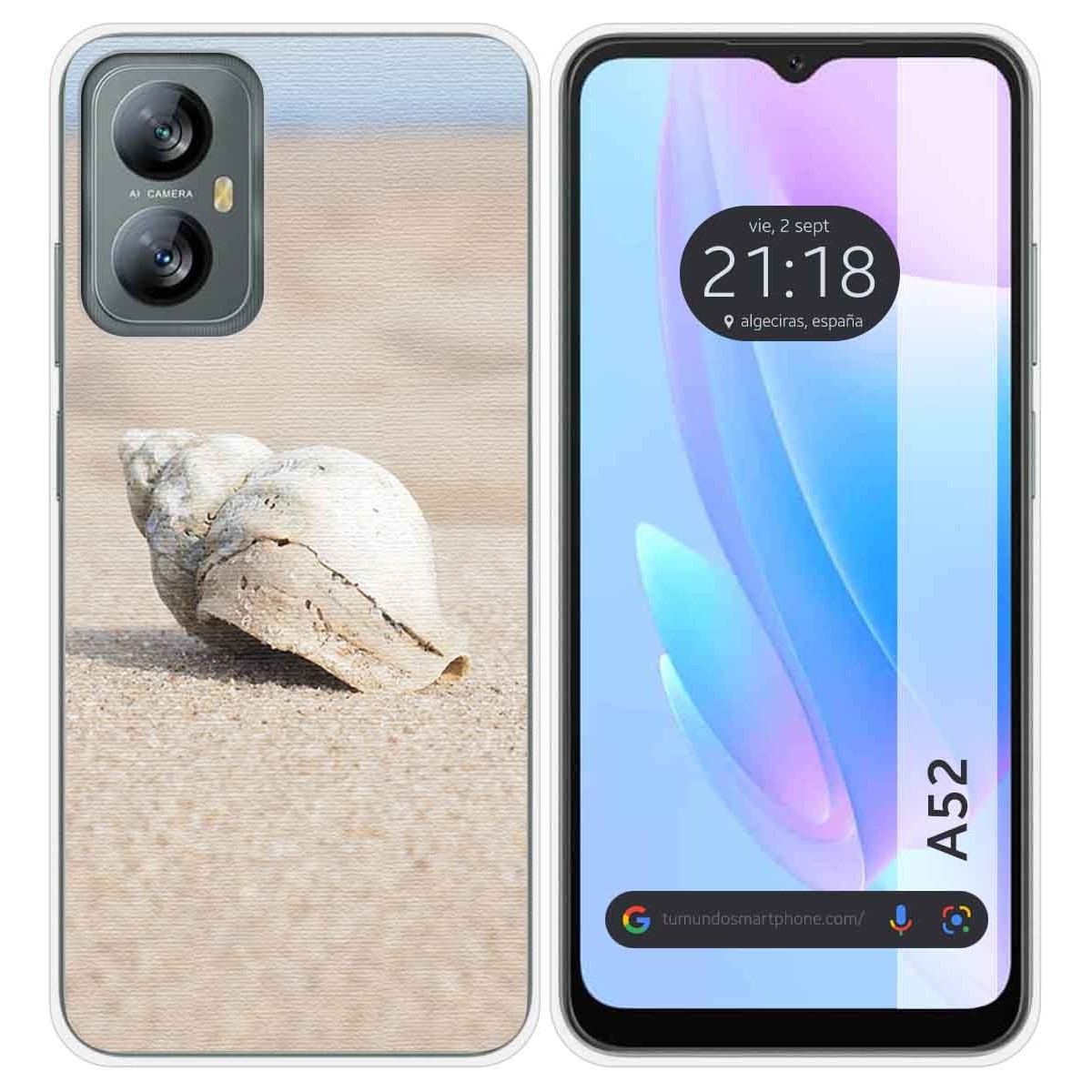 Funda Silicona para Blackview A52 diseño Concha Dibujos