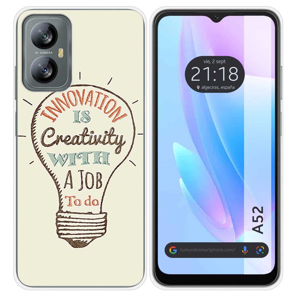 Funda Silicona para Blackview A52 diseño Creativity Dibujos