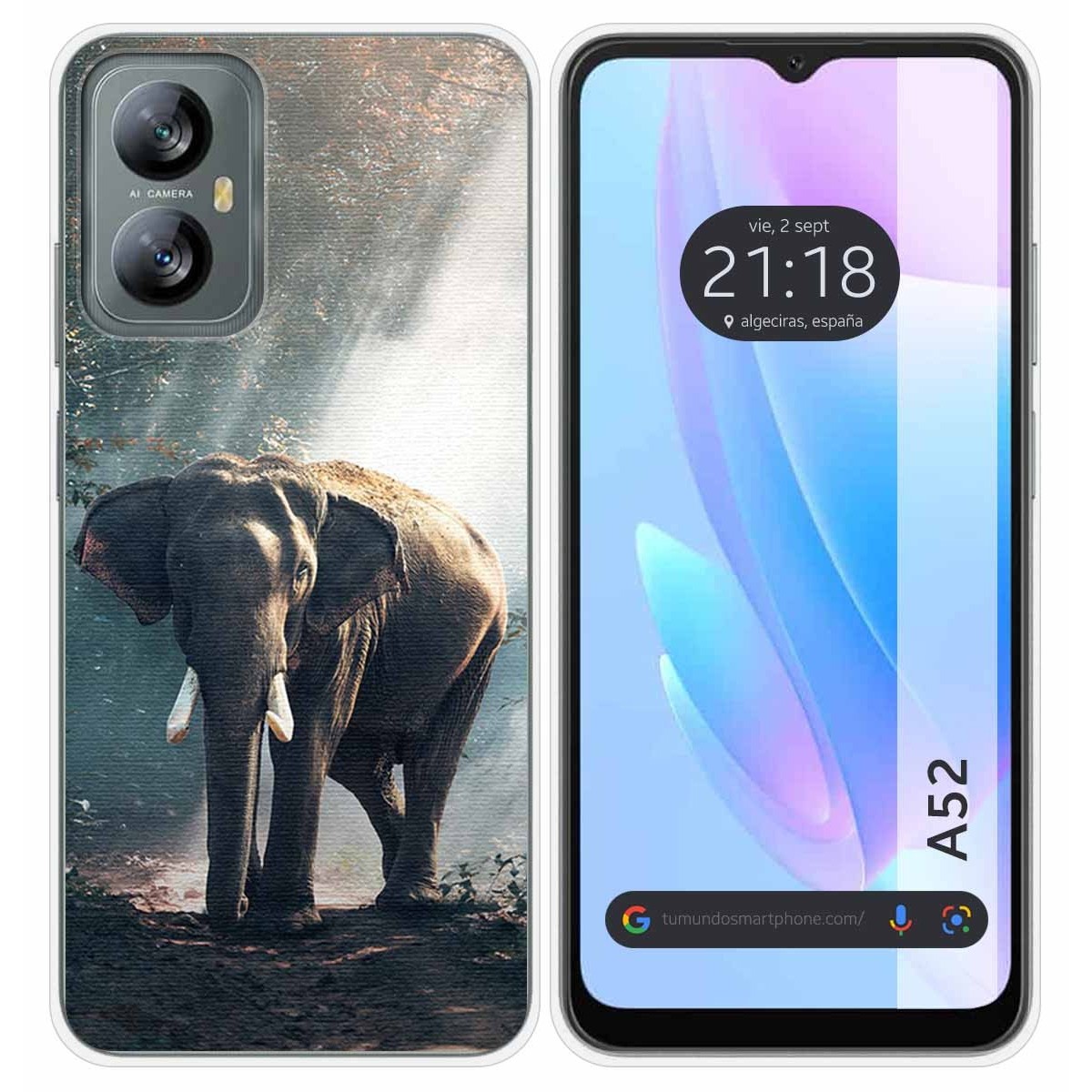Funda Silicona para Blackview A52 diseño Elefante Dibujos