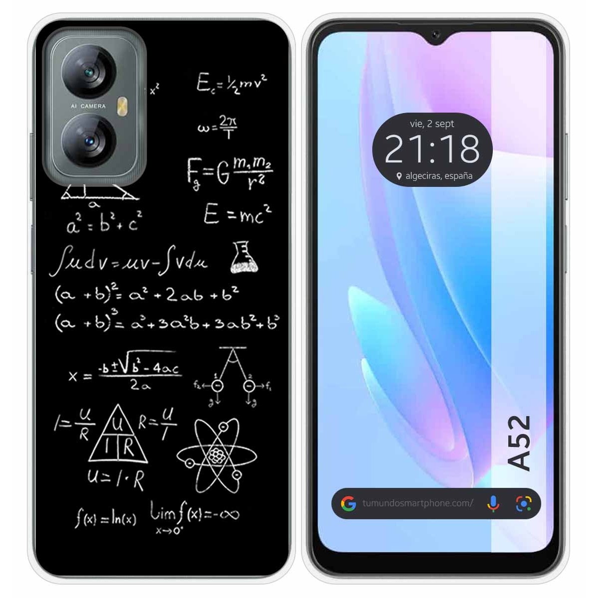 Funda Silicona para Blackview A52 diseño Formulas Dibujos