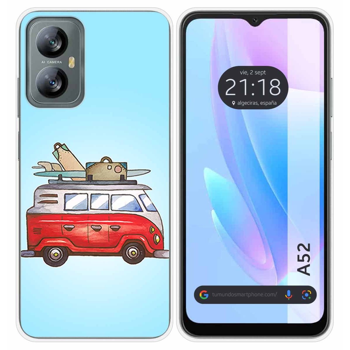 Funda Silicona para Blackview A52 diseño Furgoneta Dibujos