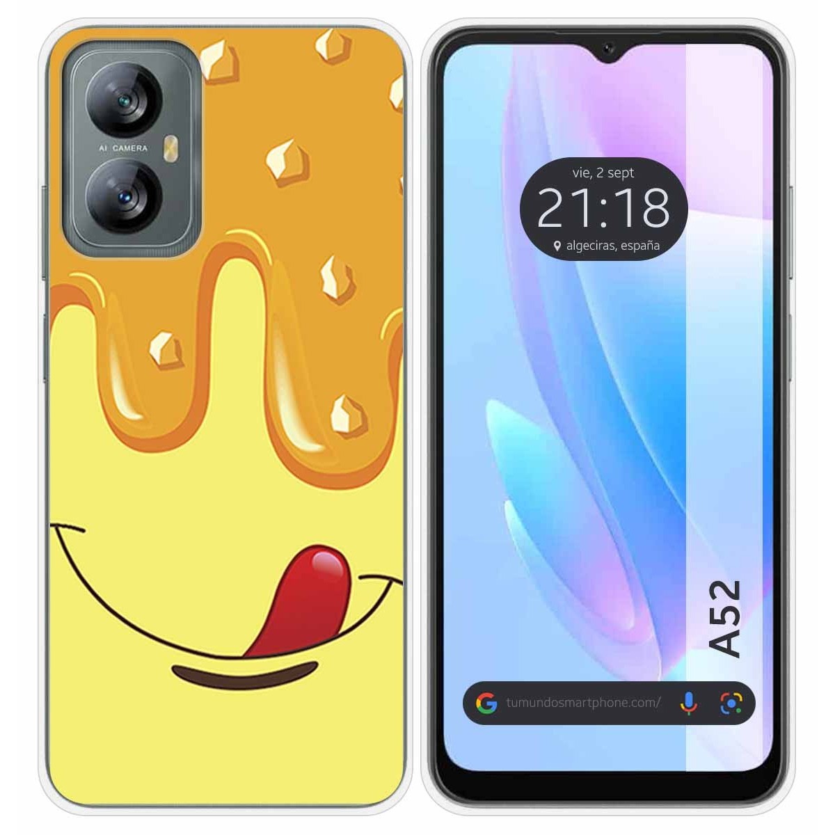 Funda Silicona para Blackview A52 diseño Helado Vainilla Dibujos