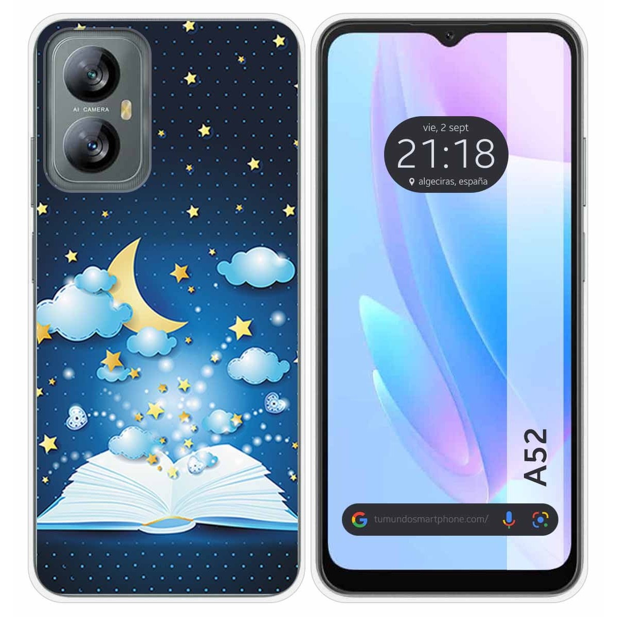 Funda Silicona para Blackview A52 diseño Libro Cuentos Dibujos