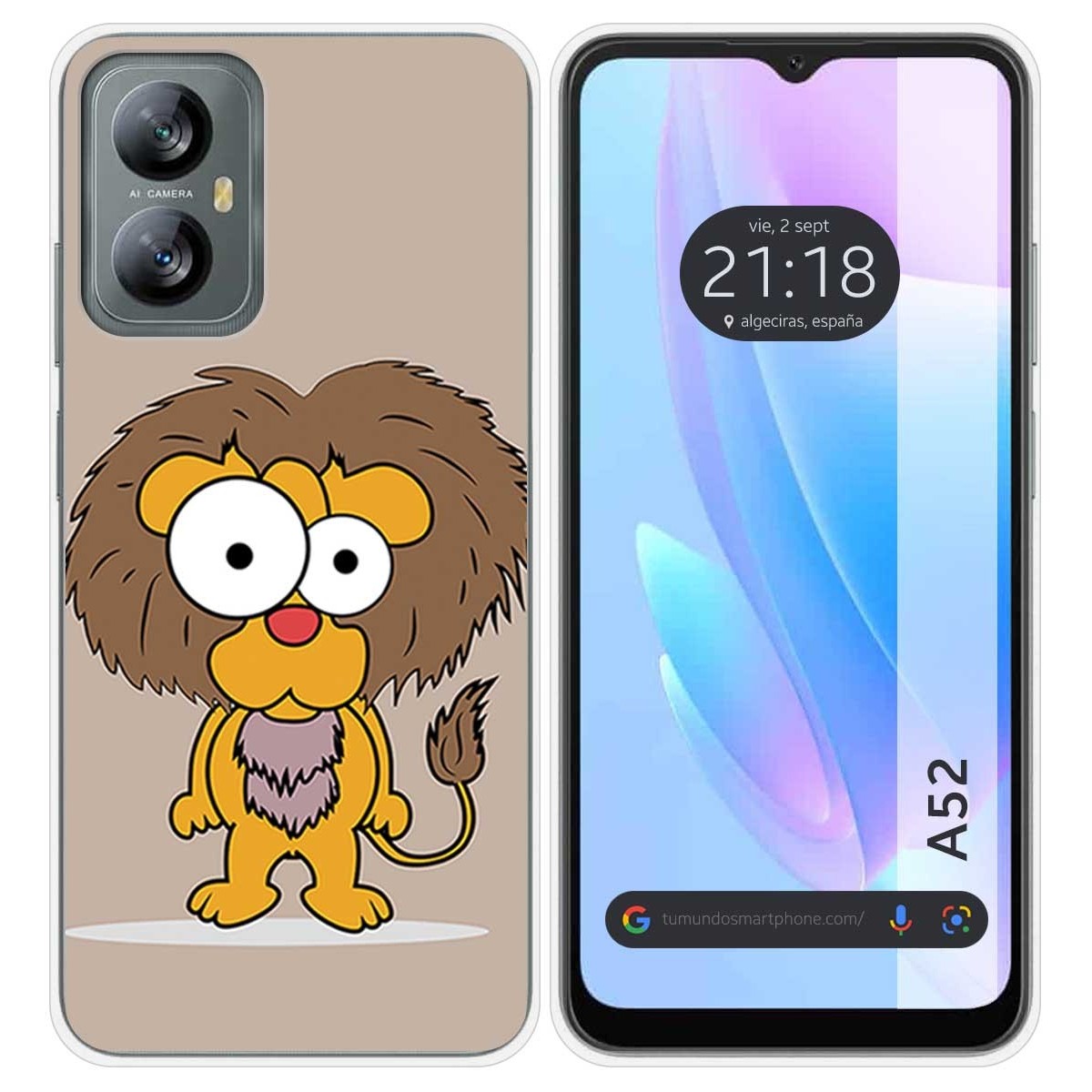 Funda Silicona para Blackview A52 diseño Leon Dibujos