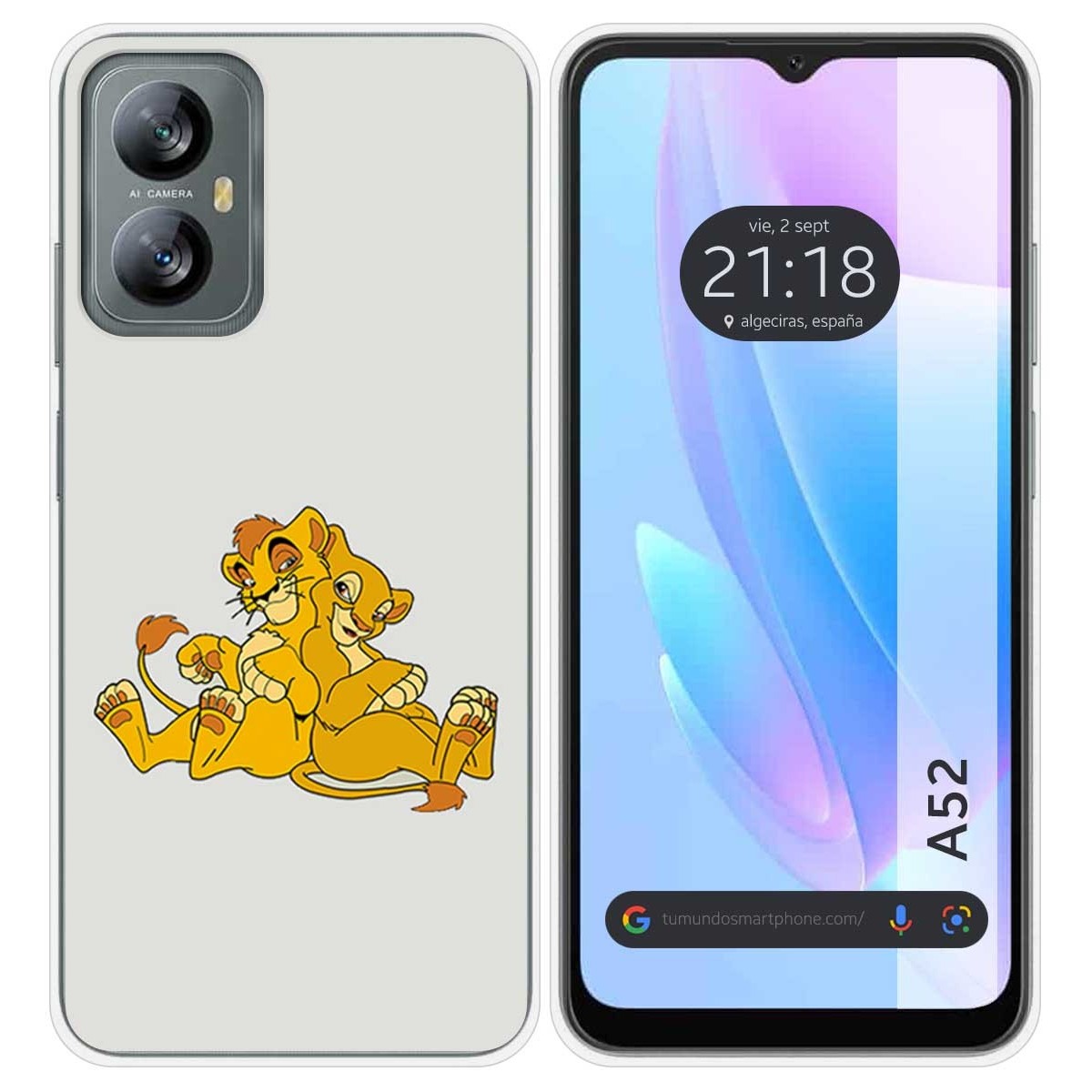 Funda Silicona para Blackview A52 diseño Leones Dibujos