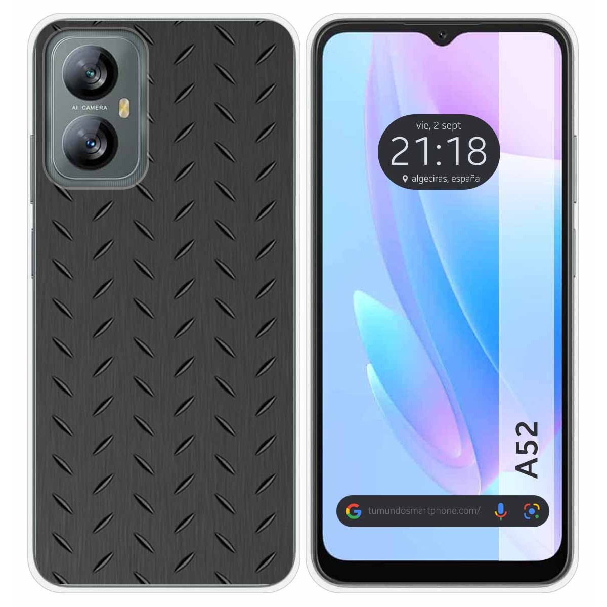 Funda Silicona para Blackview A52 diseño Metal Dibujos