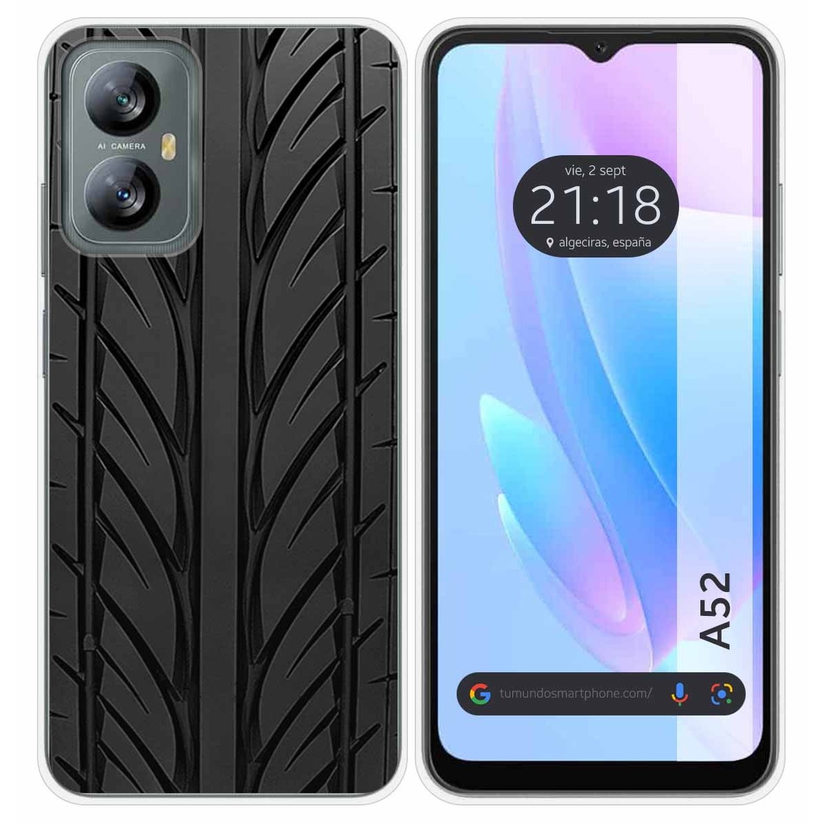 Funda Silicona para Blackview A52 diseño Neumatico Dibujos