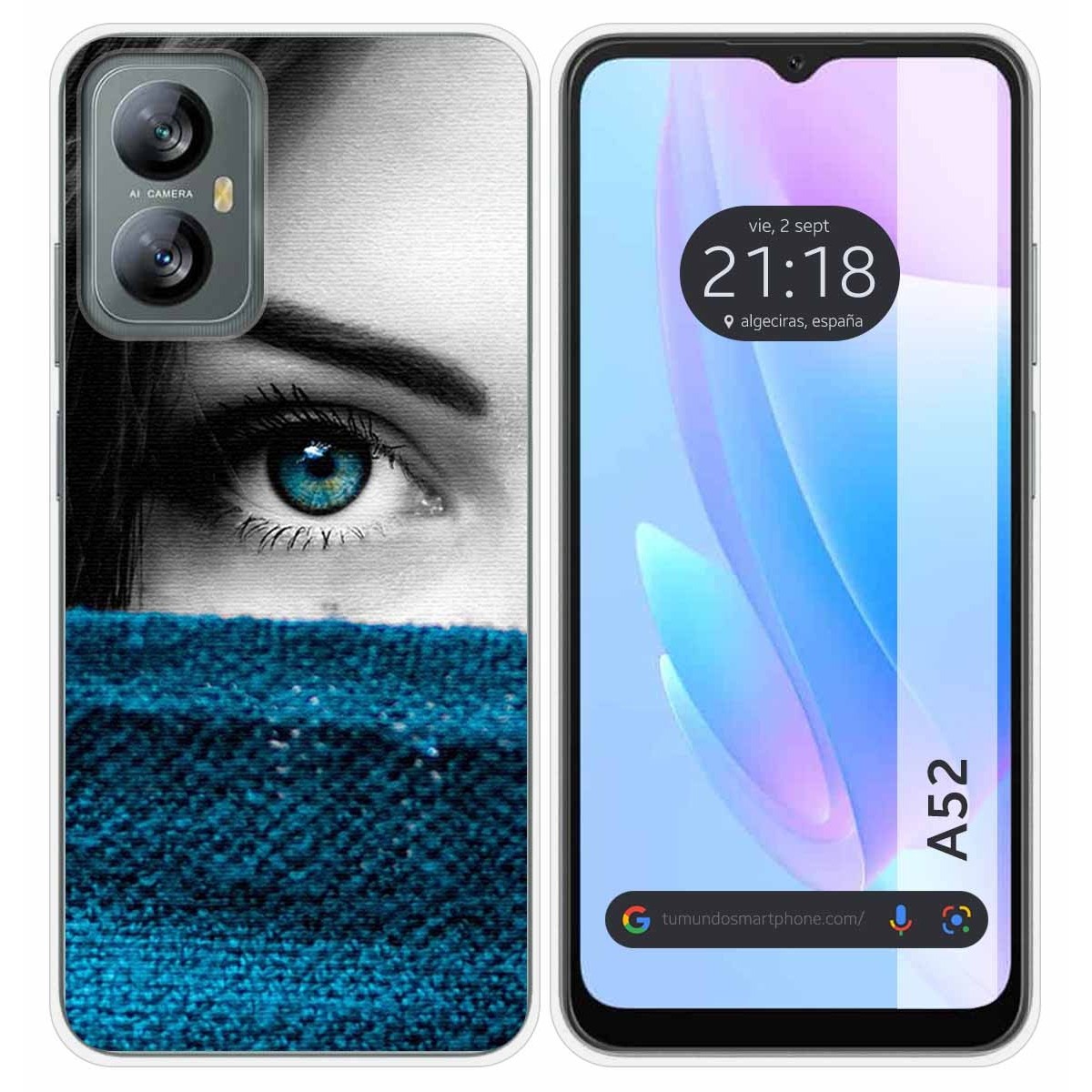 Funda Silicona para Blackview A52 diseño Ojo Dibujos