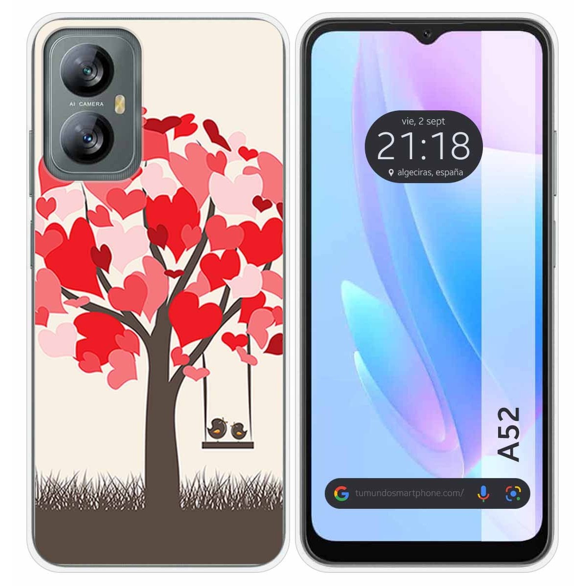 Funda Silicona para Blackview A52 diseño Pajaritos Dibujos