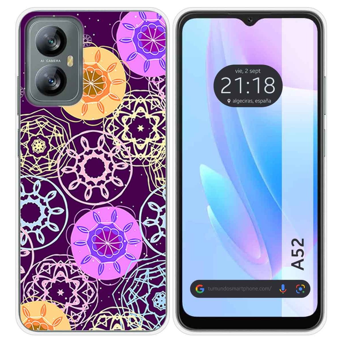 Funda Silicona para Blackview A52 diseño Radial Dibujos