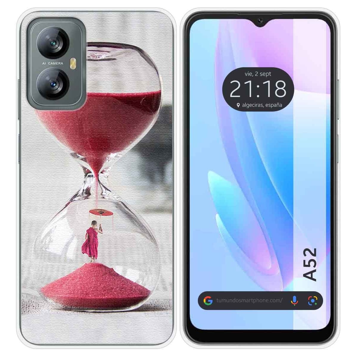 Funda Silicona para Blackview A52 diseño Reloj Dibujos