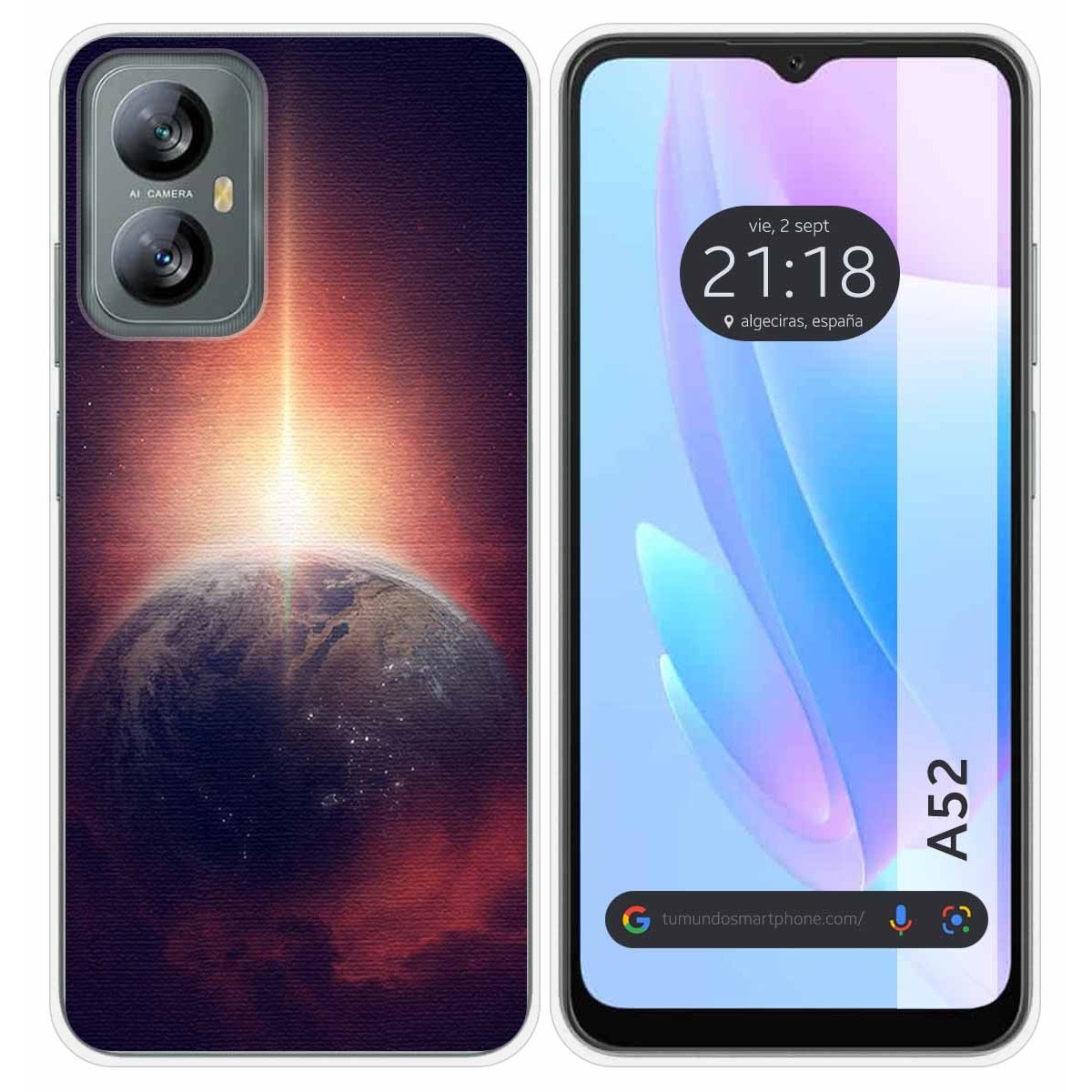 Funda Silicona para Blackview A52 diseño Tierra Dibujos