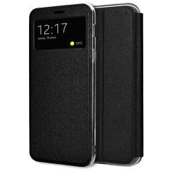 Funda Libro Soporte con Ventana compatible con Huawei Honor 90 lite 5G color Negra