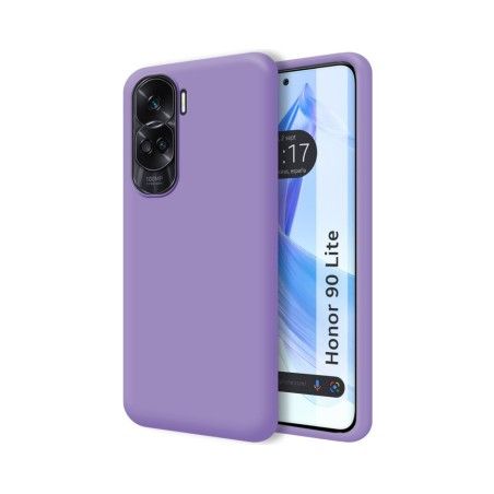 Funda Silicona Líquida Ultra Suave compatible con Huawei Honor 90 lite 5G color Morada