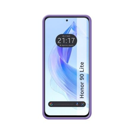 Funda Silicona Líquida Ultra Suave compatible con Huawei Honor 90 lite 5G color Morada