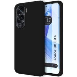Funda Silicona Líquida Ultra Suave compatible con Huawei Honor 90 lite 5G color Negra