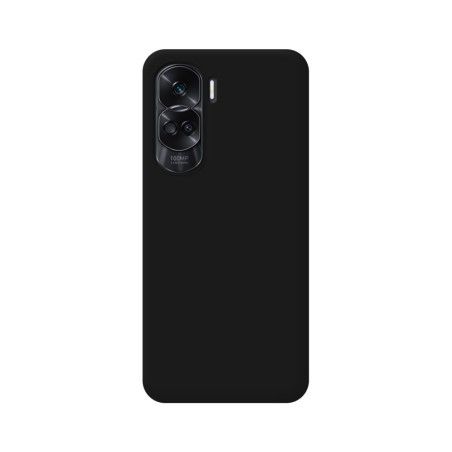 Funda Silicona Líquida Ultra Suave compatible con Huawei Honor 90 lite 5G color Negra