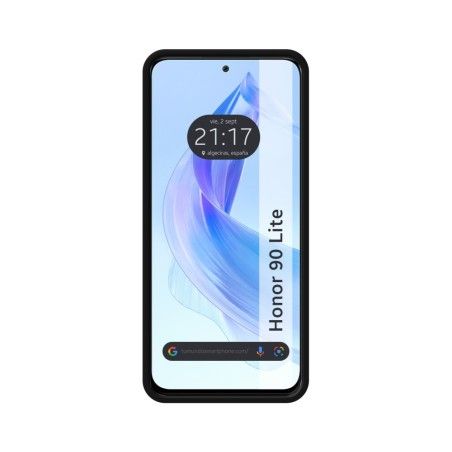 Funda Silicona Líquida Ultra Suave compatible con Huawei Honor 90 lite 5G color Negra