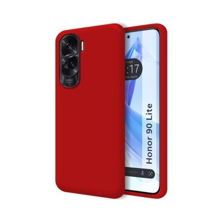 Funda Silicona Líquida Ultra Suave compatible con Huawei Honor 90 lite 5G color Roja
