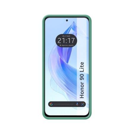 Funda Silicona Líquida Ultra Suave compatible con Huawei Honor 90 lite 5G color Verde
