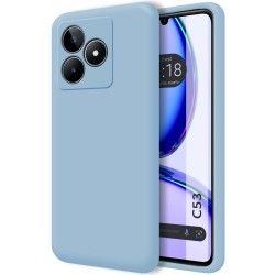 Funda Silicona Líquida Ultra Suave para Realme C53 color Azul