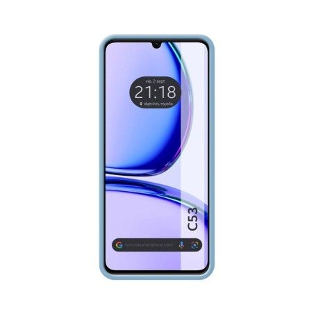 Funda Silicona Líquida Ultra Suave para Realme C53 color Azul
