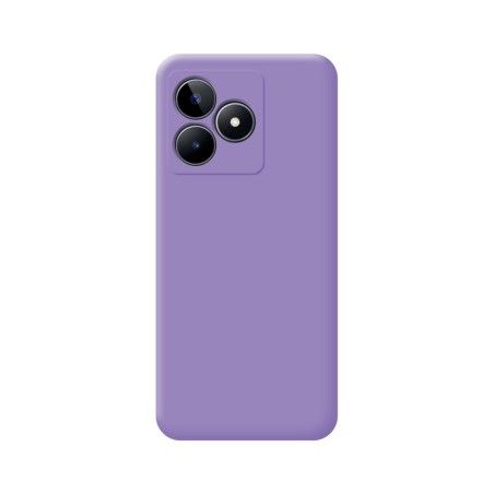 Funda Silicona Líquida Ultra Suave para Realme C53 color Morada