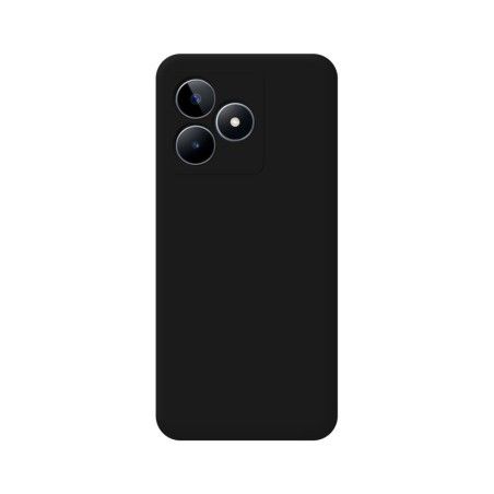 Funda Silicona Líquida Ultra Suave para Realme C53 color Negra