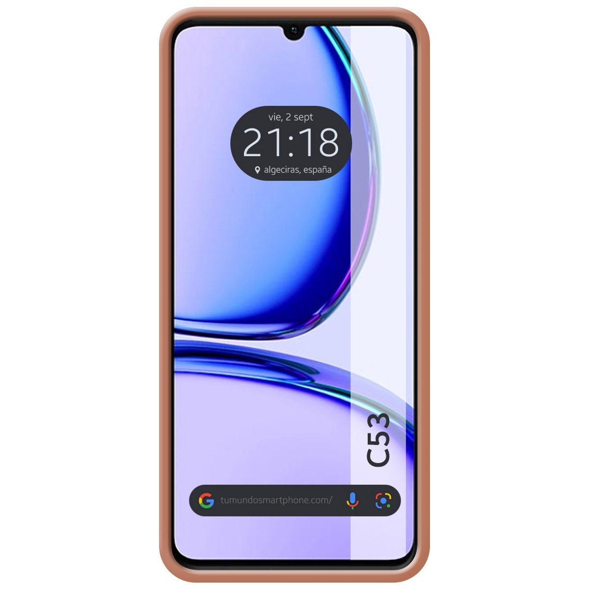 Funda Silicona Líquida Ultra Suave para Realme C53 color Rosa