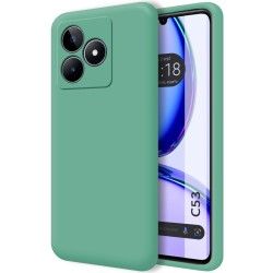 Funda Silicona Líquida Ultra Suave para Realme C53 color Verde