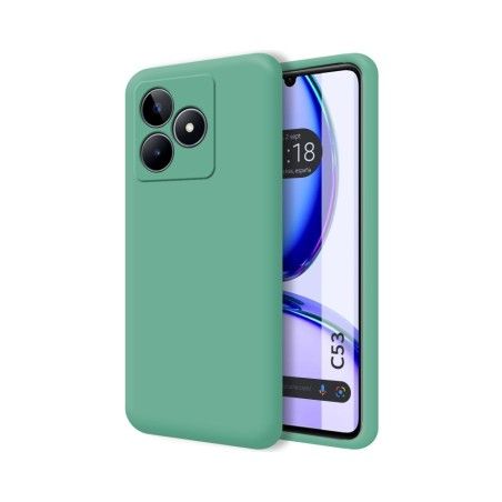 Funda Silicona Líquida Ultra Suave para Realme C53 color Verde