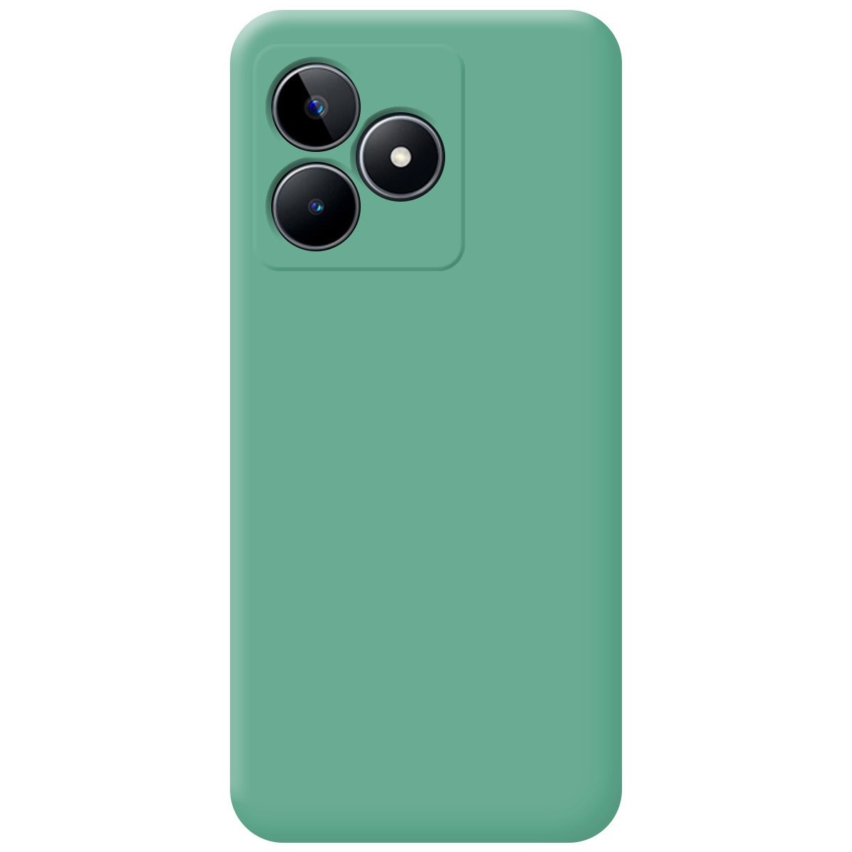 Funda Silicona Líquida Ultra Suave para Realme C53 color Verde